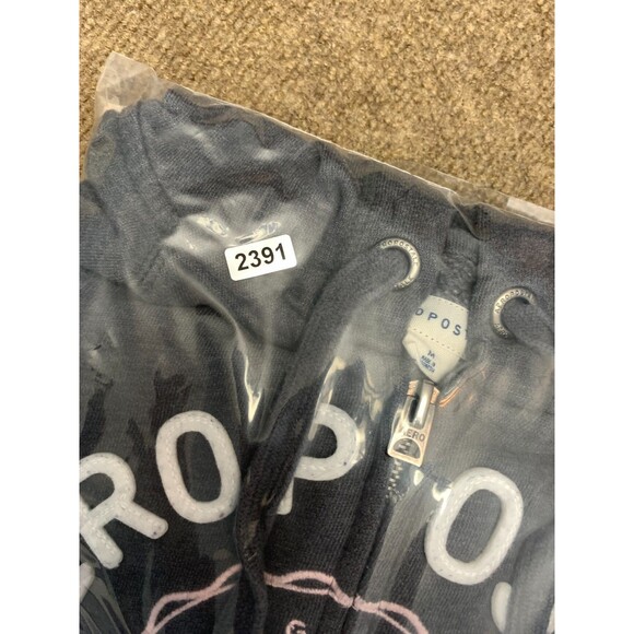 Vintage Aeropostale Hoodie Womens M NY 87 Spell-Out Logo Raglan Fleece Zip-Up - Picture 11 of 11